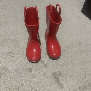 Kids' Red Waterproof Boots